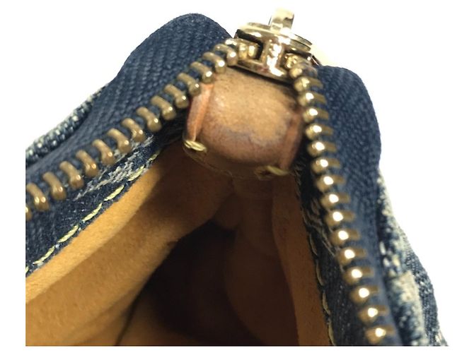 Neceser de maquillaje Louis Vuitton Monogram Denim Trousselaye Azul - vista 6