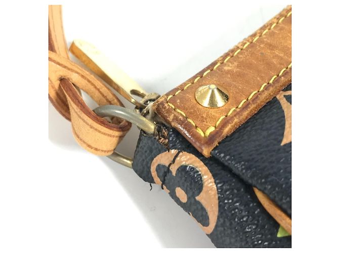Louis Vuitton Monogram Multicolore Shoulder Bag Black - view 16