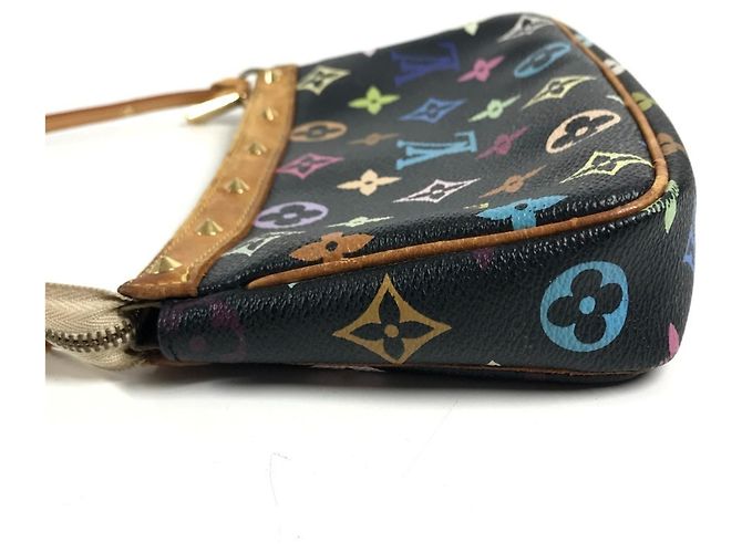Louis Vuitton Monogram Multicolore Shoulder Bag Black - view 3