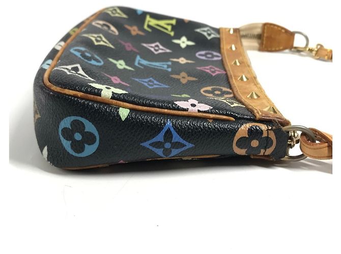 Louis Vuitton Monogram Multicolore Shoulder Bag Black - view 4