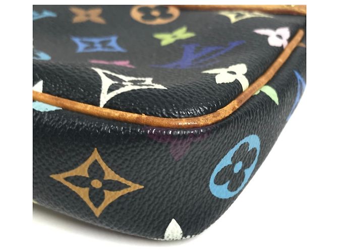 Louis Vuitton Monogram Multicolore Shoulder Bag Black - view 6