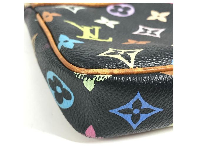 Louis Vuitton Monogram Multicolore Shoulder Bag Black - view 7