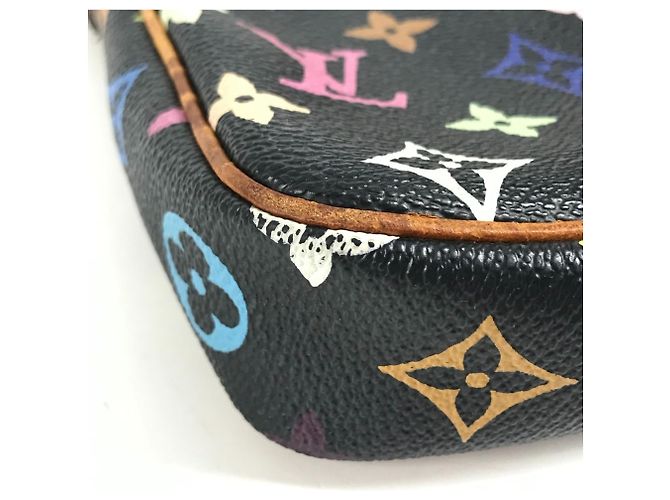 Louis Vuitton Monogram Multicolore Shoulder Bag Black - view 9