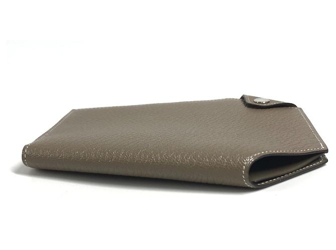 Hermès Cartera Compacta Hermes Clochette Castaño Gris pardo - vista 5