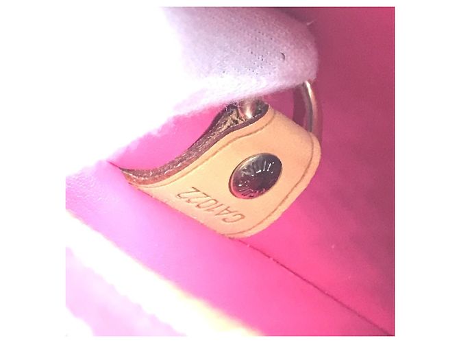 Borsa Louis Vuitton Monogram Vernis Houston in Fuchsia Pink Fuschia - vista 14