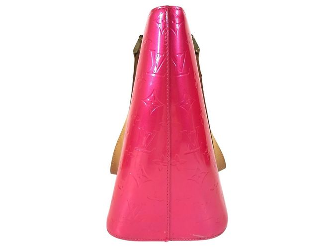 Borsa Louis Vuitton Monogram Vernis Houston in Fuchsia Pink Fuschia - vista 4