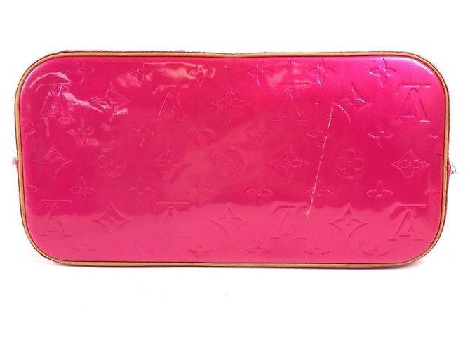 Borsa Louis Vuitton Monogram Vernis Houston in Fuchsia Pink Fuschia - vista 5