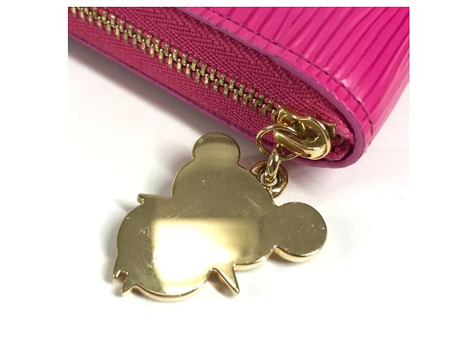 Monedero Zippy de piel Epi Louis Vuitton Rosa - vista 11