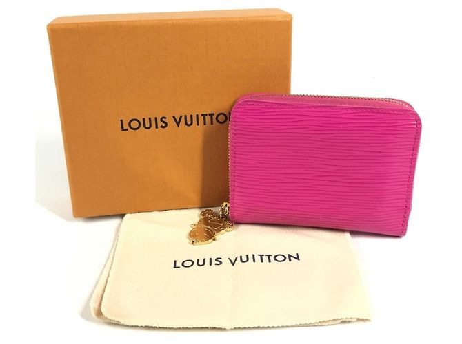 Monedero Zippy de piel Epi Louis Vuitton Rosa - vista 16