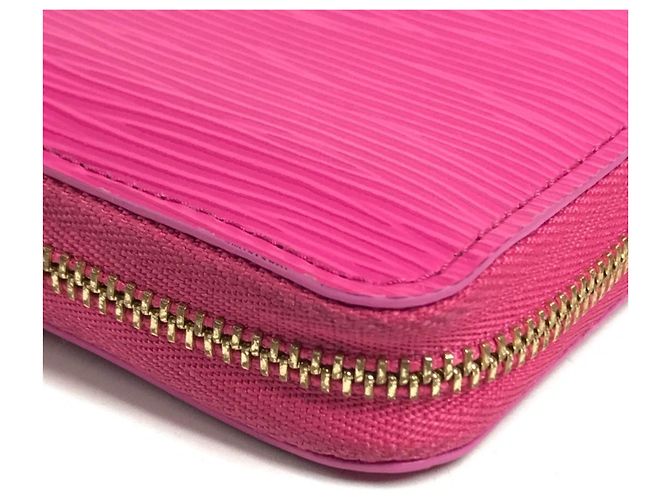 Monedero Zippy de piel Epi Louis Vuitton Rosa - vista 7