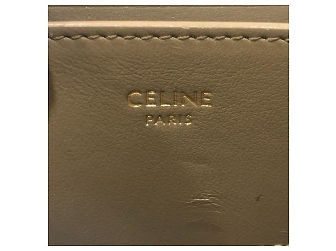 Céline Cartera compacta con cremallera Celine Quilted C-Charm Castaño - vista 14