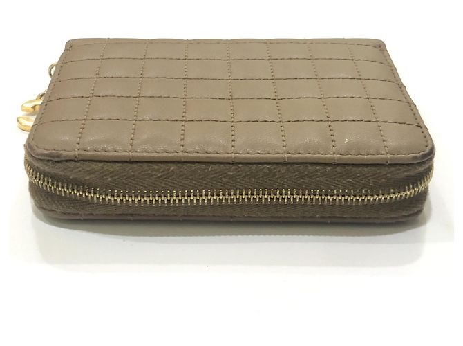 Céline Cartera compacta con cremallera Celine Quilted C-Charm Castaño - vista 6