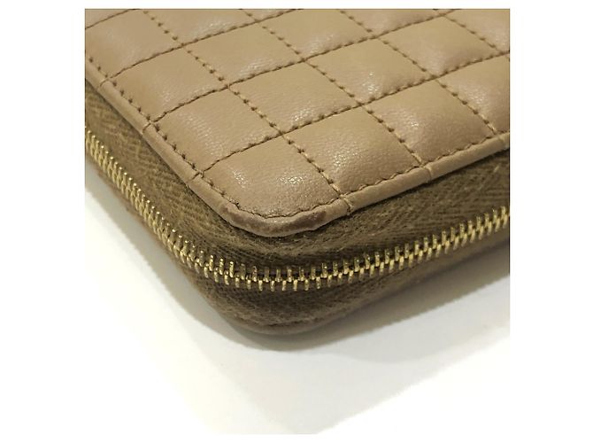 Céline Cartera compacta con cremallera Celine Quilted C-Charm Castaño - vista 7