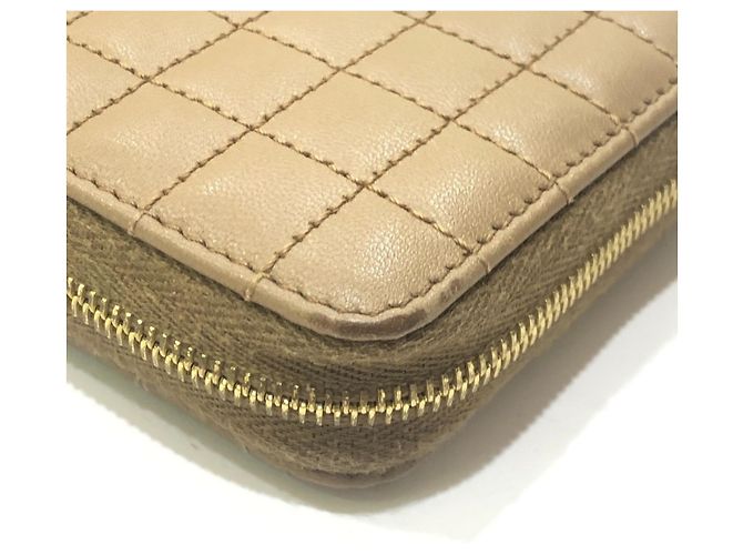 Céline Cartera compacta con cremallera Celine Quilted C-Charm Castaño - vista 8