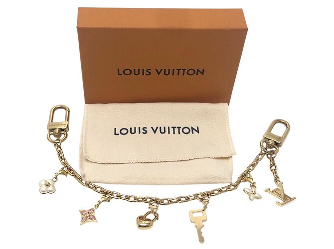 Portachiavi Louis Vuitton Monogram Gold D'oro - vista 12