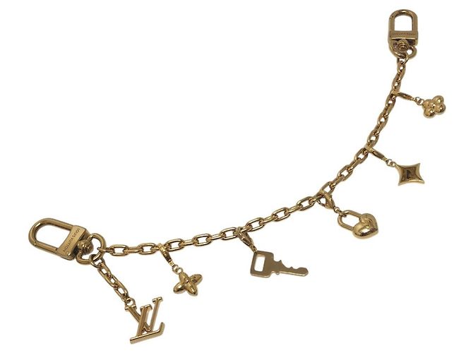 Portachiavi Louis Vuitton Monogram Gold D'oro - vista 2