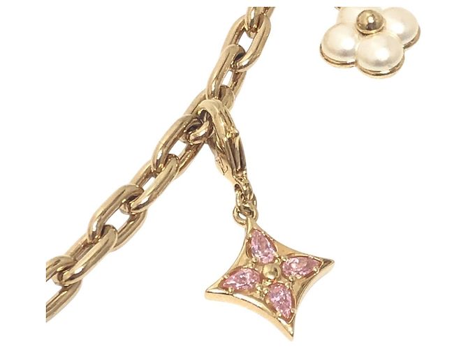 Portachiavi Louis Vuitton Monogram Gold D'oro - vista 7