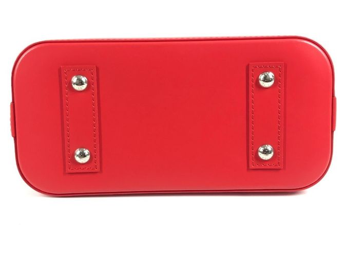 Borsa a tracolla Louis Vuitton Yayoi Kusama Epi Infinity Dot Polka Alma BB Bianco Rosso - vista 5