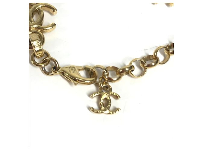 Bracciale con ciondolo Chanel B26P CC Coco Mark Argento D'oro - vista 11