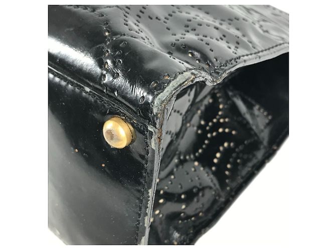 Borsa a tracolla Chanel Vintage Camellia Nero - vista 6