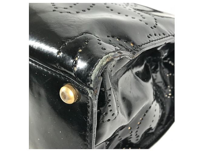 Borsa a tracolla Chanel Vintage Camellia Nero - vista 8