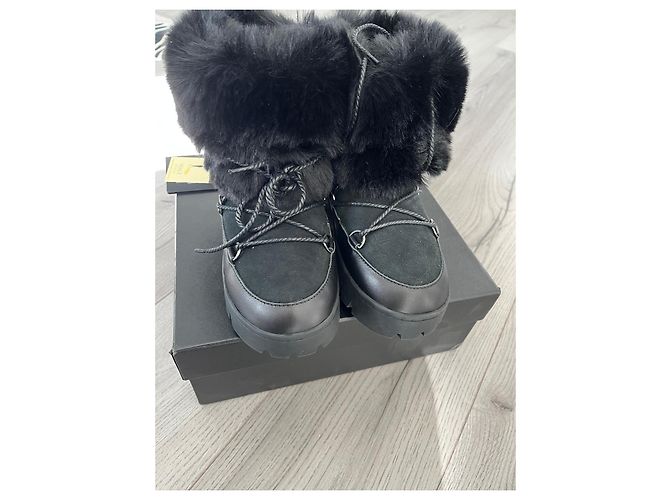 Autre Marque Botas de invierno de piel negra Australia Luxe Collective Negro - vista 2