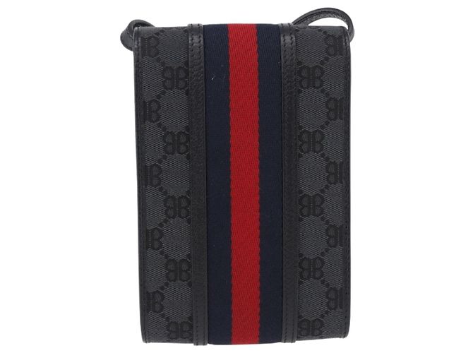 Collaborazione BALENCIAGA GUCCI The Hacker Project Canvas Black Auth ka5651V Nero Argento - vista 3