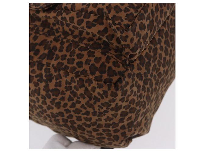 Zaino BOTTEGA VENETA Nylon Brown Gold Auth bs36573 Marrone D'oro - vista 12