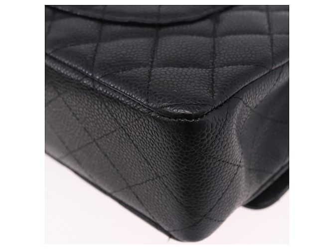 Borsa a tracolla CHANEL Chain Matelasse Pelle Caviar Nero Oro CC Auth ka5697SAM D'oro - vista 13
