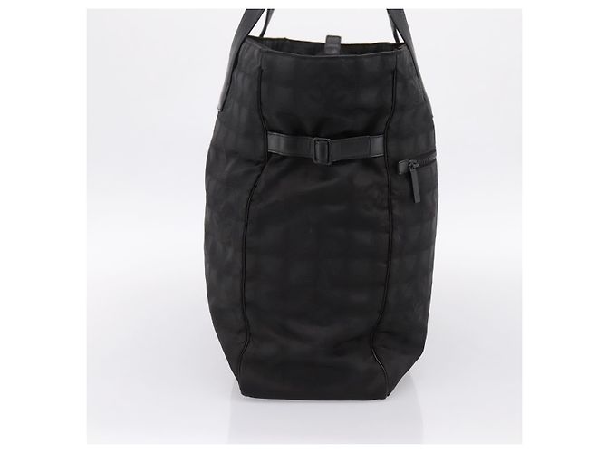 Borsa Tote CHANEL New Travel Line in tela nera e argento CC Auth ka5632 Nero - vista 5