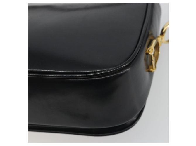 Céline Borsa a tracolla CELINE in pelle nera e oro Auth 194301 Nero D'oro - vista 12