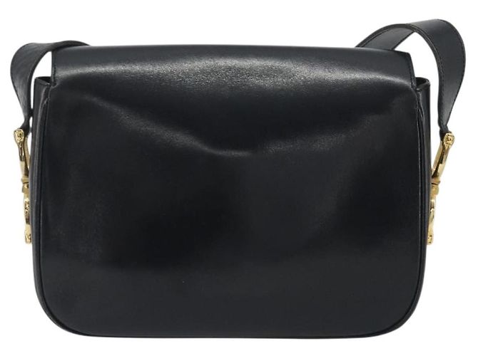 Céline Borsa a tracolla CELINE in pelle nera e oro Auth 194301 Nero D'oro - vista 3