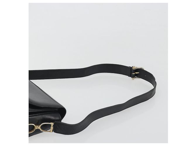 Céline Borsa a tracolla CELINE in pelle nera e oro Auth 194301 Nero D'oro - vista 8