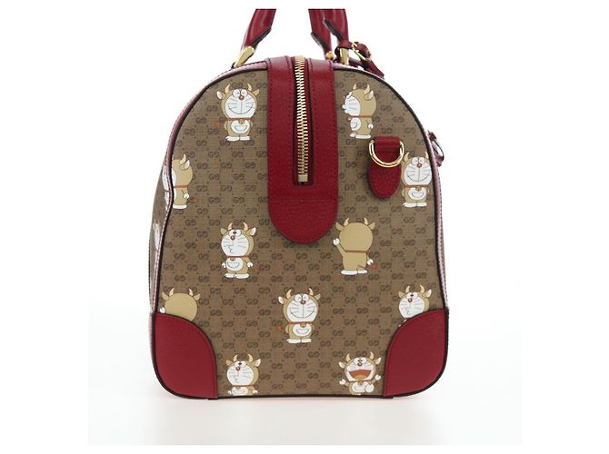 Padlock GUCCI x Doraemon Micro GG Boston Bag aus PVC und Leder Beige 647815 Auth 167459SM - Ansicht 5