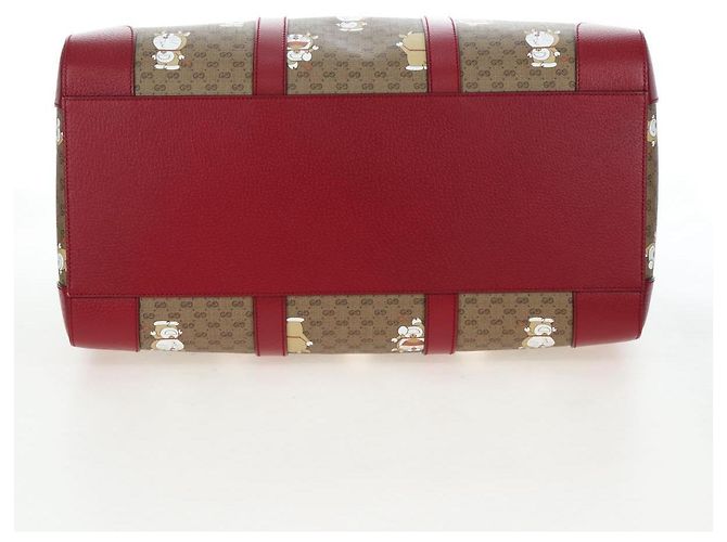 Padlock GUCCI x Doraemon Micro GG Boston Bag aus PVC und Leder Beige 647815 Auth 167459SM - Ansicht 9