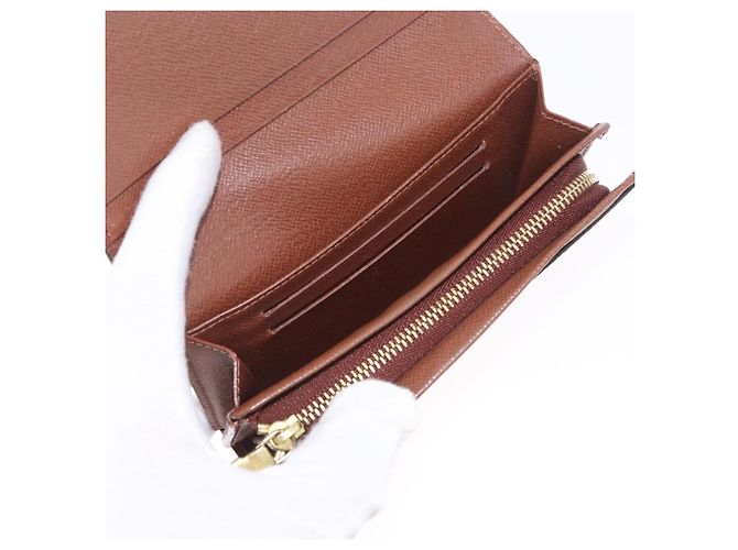 LOUIS VUITTON Monogram Porte Monnaie Billets Tresor Wallet M61730 Auth 194487A Monogramma - vista 15
