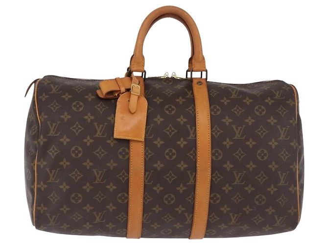 LOUIS VUITTON Monogram Keepall 45 Boston Bag M41428 LV Auth 196094A Monogramma - vista 2