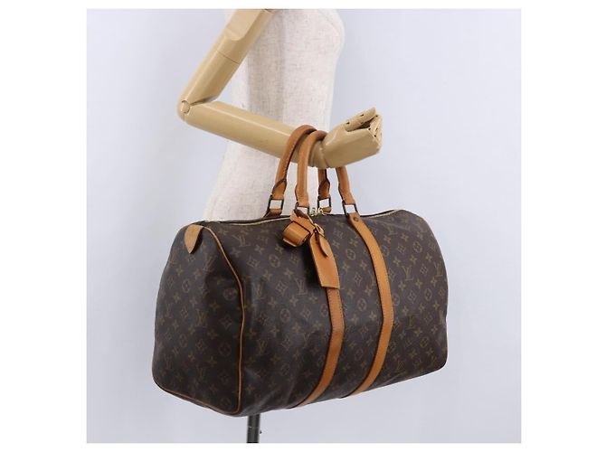 LOUIS VUITTON Monogram Keepall 45 Boston Bag M41428 LV Auth 196094A Monogramma - vista 23