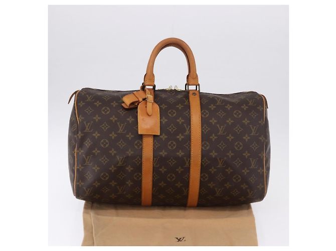 LOUIS VUITTON Monogram Keepall 45 Boston Bag M41428 LV Auth 196094A Monogramma - vista 24