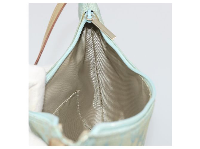 Borsa a tracolla GUCCI GG Canvas Azzurro Oro 005 0813 Auth 195610A D'oro Blu chiaro - vista 17