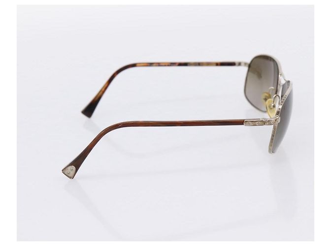Occhiali da sole LOUIS VUITTON Conspiration GM Plastica Marrone Z0037U Auth bs36481 Argento - vista 4