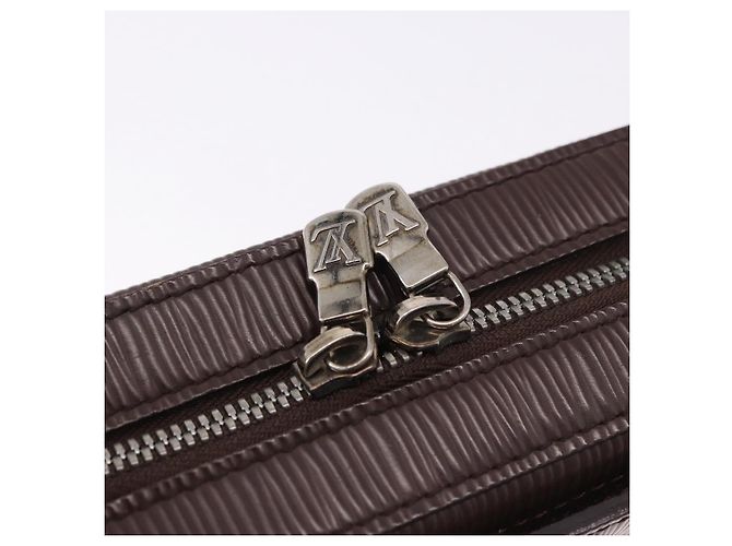LOUIS VUITTON Epi Geronimos Body Bag SPO Brown LV Auth 195176V Marrone - vista 14