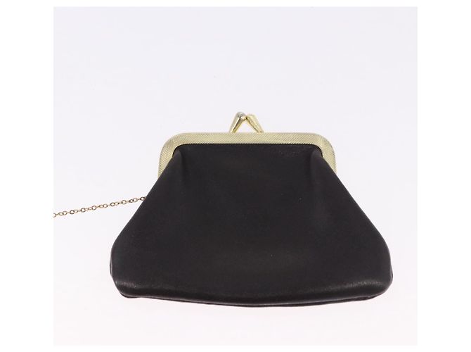 Christian Dior Chain Shoulder Bag Leather Dark Brown Gold Auth 195730 Golden - view 23
