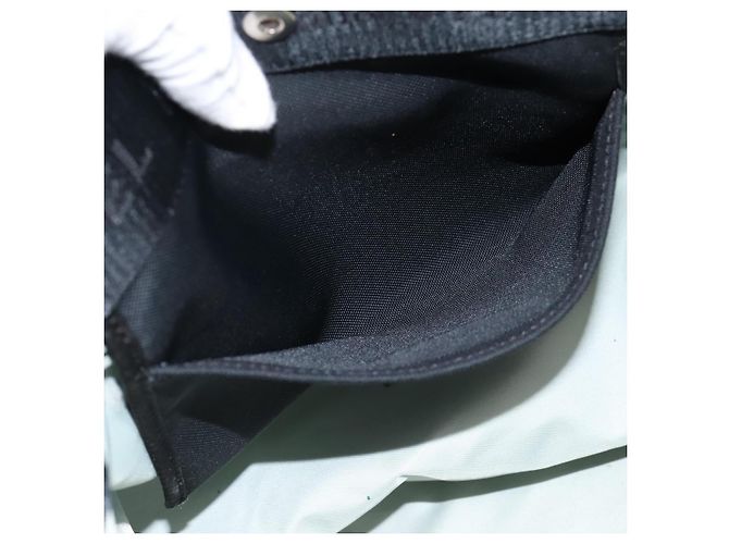 Borsa a mano CHANEL Sports High Summer Nylon Nero Argento CC Auth ka5657V - vista 18