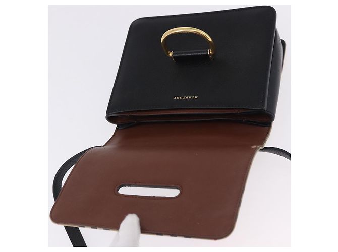 Borsa a tracolla BURBERRY Nova Check Canvas Beige Gold Auth ka5594 D'oro - vista 16
