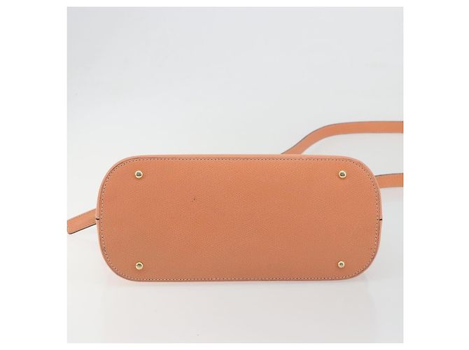 Céline Borsa a mano CELINE in pelle 2way Arancione Tono Oro Auth 195791A - vista 11