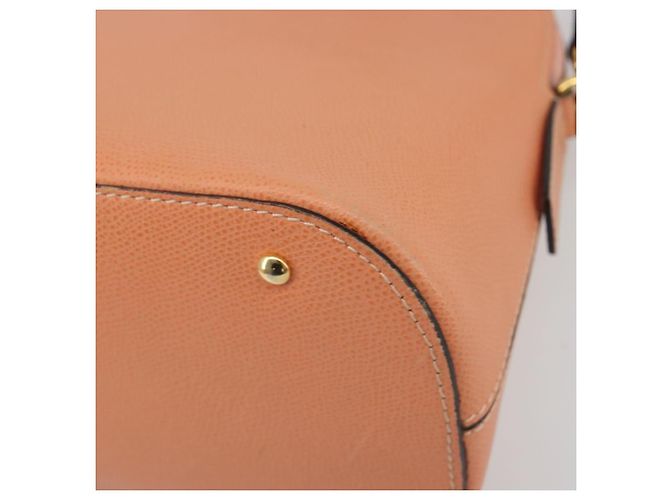 Céline Borsa a mano CELINE in pelle 2way Arancione Tono Oro Auth 195791A - vista 12