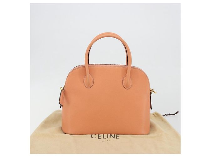 Céline Borsa a mano CELINE in pelle 2way Arancione Tono Oro Auth 195791A - vista 26