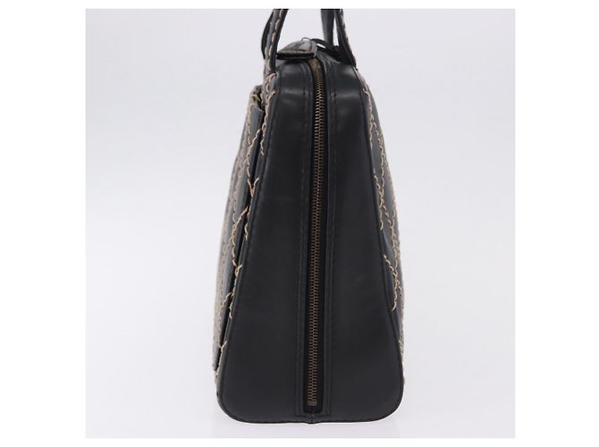 Borsa a mano CHANEL Wild Stitch in pelle nera CC Auth 195982V Nero - vista 5