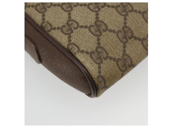 Bolso GUCCI GG Supreme Web Sherry Line PVC Beige Oro 116 02 089 Auth 195675 Dorado - vista 13